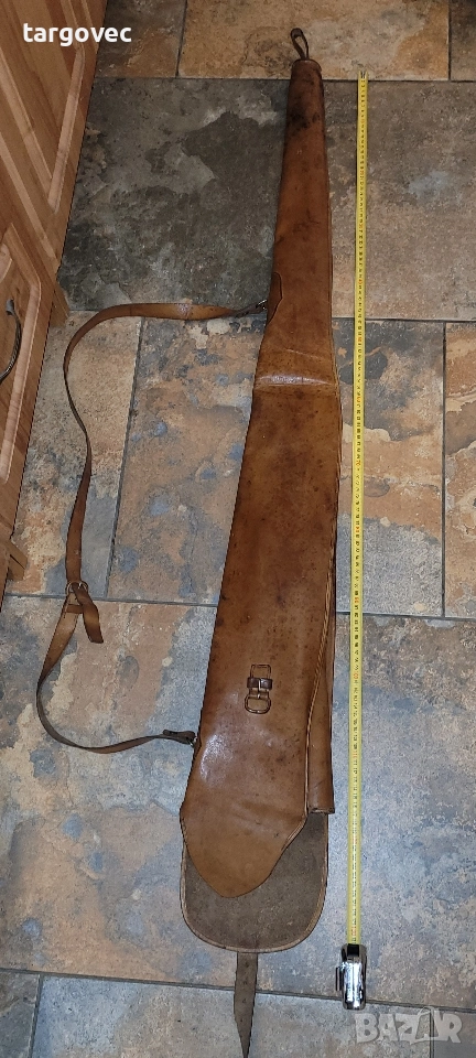 калъф за ловна пушка естествена кожа 117 см, снимка 1