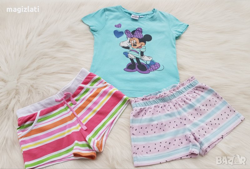 Къси панталони и тениска 3-4 години, снимка 1