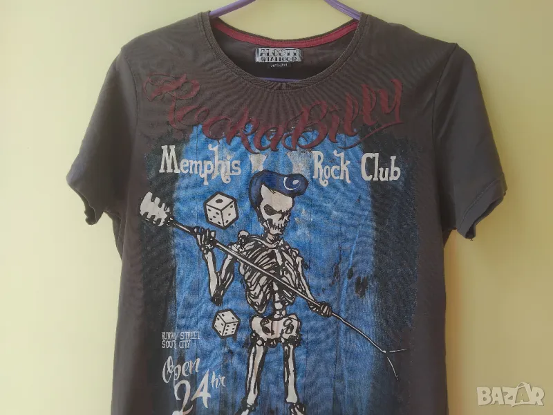 Alcott Tattoo - оригинална Street Wear Casual ежедневна тениска скелет, снимка 1