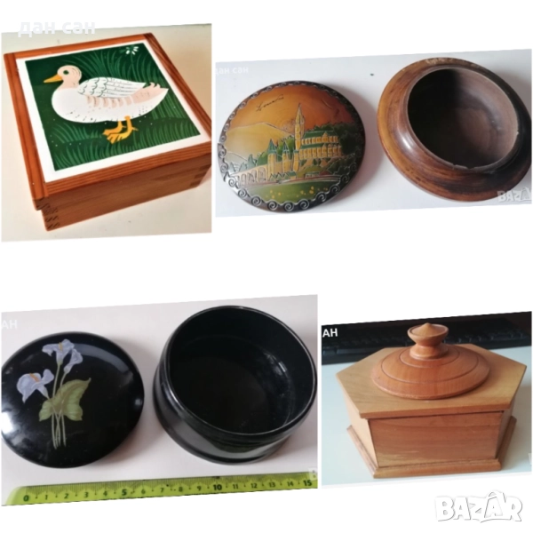 ретро кутии за бижута с порцелан Франция, снимка 1