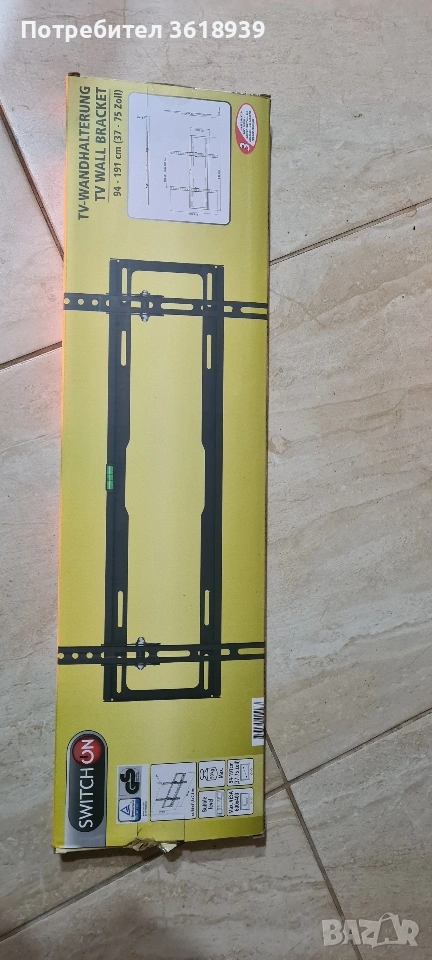 стойка за стена телевизор 50кг 94-191см, снимка 1