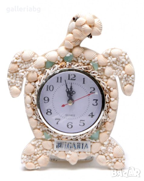 Часовник костенурка покрит с мидички - Bulgaria, снимка 1