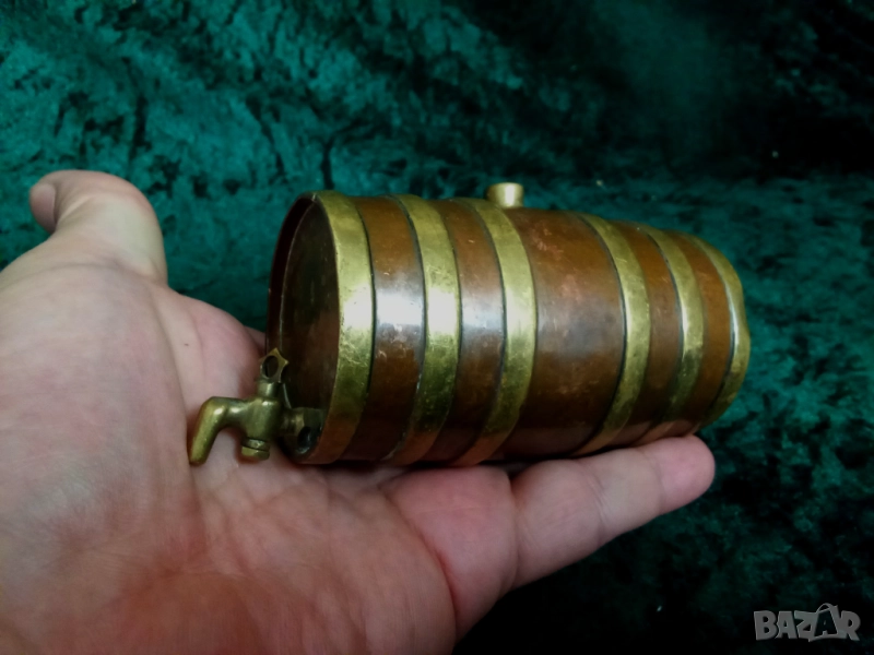 миниатюрна медна бъчва, снимка 1