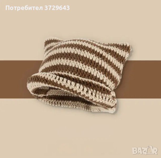 Плетена шапка/ y2k beanie hat, снимка 1