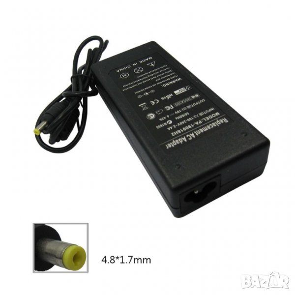 Мрежово захранване за лаптоп HP с букса 4,8x1,7 19V 4,74A 90W , снимка 1