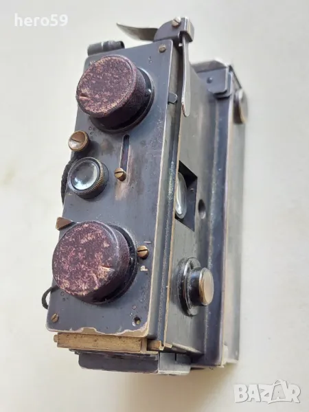 Много рядък фотоапарат-фото камера първата стерео скопична камера 1896-1908г, снимка 1