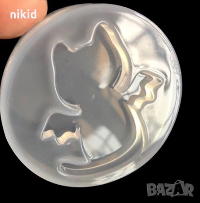 Духче дяволче дракон прилеп силиконов молд форма фондан шоколад смола декор, снимка 1