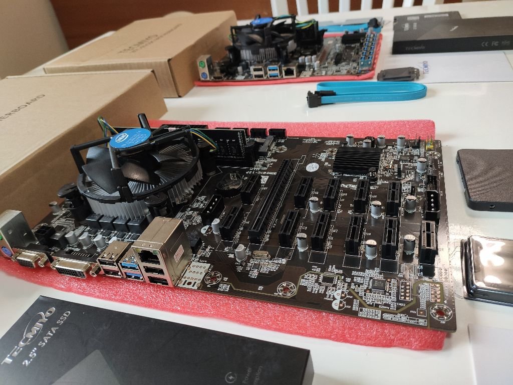 Майнинг КИТ , ДЪНО + РАМ + ПРОЦЕСОР + ССД .12 карти в Дънни платки в гр.  Пловдив - ID37338964 | Bazar.bg