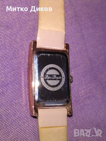 Bijou brigitte марков кварцов часовник женски японска машина стоманен корпус, снимка 7 - Дамски - 40384046