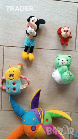 плюшена плюшени  сетивна играчка крава - K”s KIDS Mickey Mouse октопод риба мече, снимка 3 - Рисуване и оцветяване - 18803084