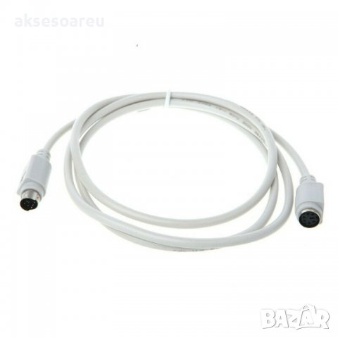 Удължител кабел разклонител PS / 2 за клавиатура мишка букса мъжка към женска 6 пинов преходник за к, снимка 16 - Други - 38404751