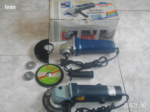 Technic-500 Вата-ф115мм-Ъглошлайф-Белгия/Германия-Отличен-С Диск и Дръжка, снимка 3 - Други инструменти - 36516863