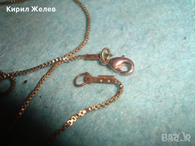 ПОЗЛАТЕН ФИН ЛАНЕЦ КОЛИЕ РЕТРО ПЛЕТКА БЛАГОРОДНА НЕРЪЖДАЕМА СТОМАНА с ПОЗЛАТА ВИНТИДЖ ВЕРИЖКА 87800 , снимка 4 - Антикварни и старинни предмети - 35364583