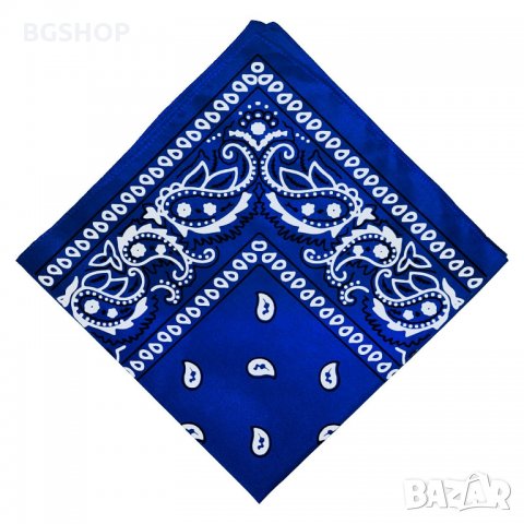 Бандана - Хип Хоп шал - Син, снимка 5 - Шалове - 28411159