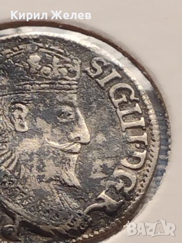Сребърна монета 3 гроша 1595г. Сигизмунд трети ПОЛША за КОЛЕКЦИОНЕРИ 12210, снимка 5 - Нумизматика и бонистика - 43000120