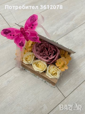 Кутия с ароматни сапунени рози, снимка 2 - Подаръци за жени - 43061875