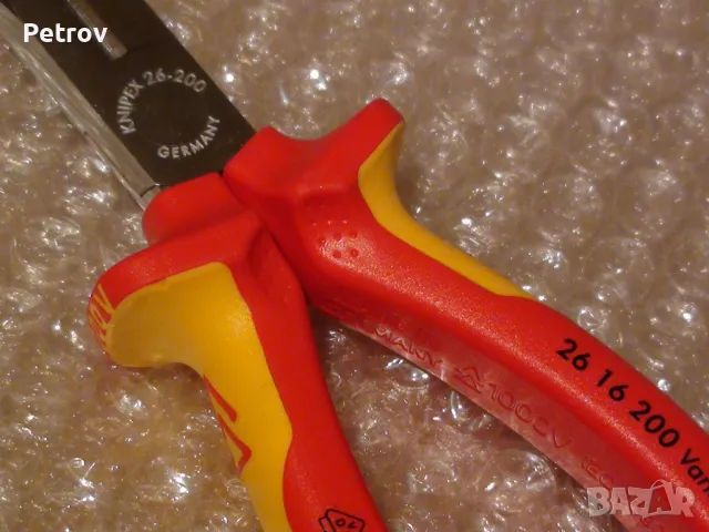 KNIPEX 26 16 200 VDE 1000 V - Profi Клещи 200 mm с дълги човки !!!ЧИСТО НОВИ !!! от DEUTSCHLAND !!!, снимка 7 - Клещи - 30397979