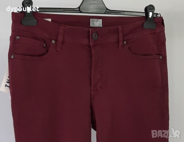 Jack & Jones - Панталон, Slim Fit, размер  W33, цвят Burgunndy.                                     , снимка 3 - Дънки - 39660054