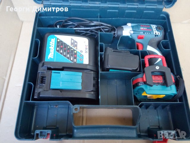 винтоверт импакт НОВ - Bosch GDR 12V, NiCd NiMH, само боди, с преходник Li ion