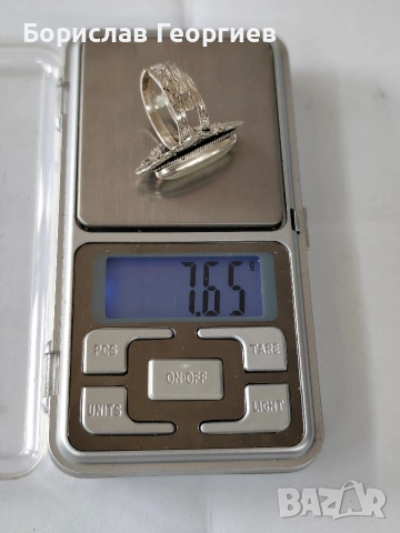 Сребърен пръстен 925 със седеф, снимка 8 - Пръстени - 53590971