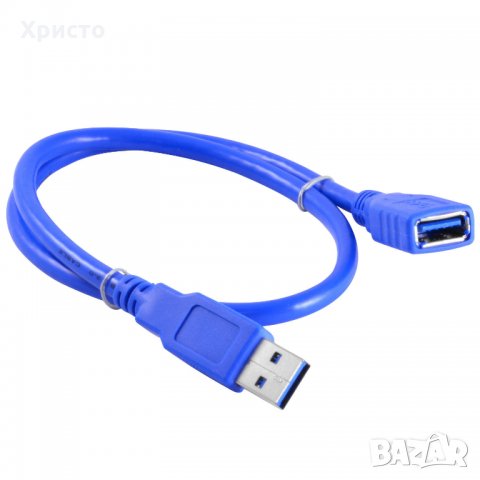 1.5m дълъг USB 2.0  удължител за телефон зарядно и други