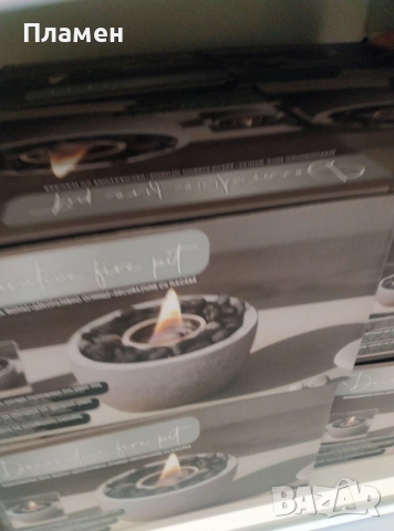 Декоративна камина на биоетанол декорация камък и огнище 23х11 см., снимка 11 - Други - 52298039