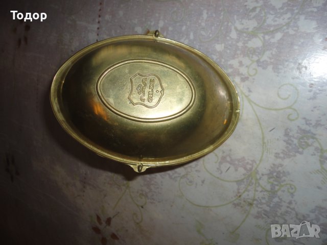 Бронзова купа поднос фигура Gilde, снимка 4 - Колекции - 43771234