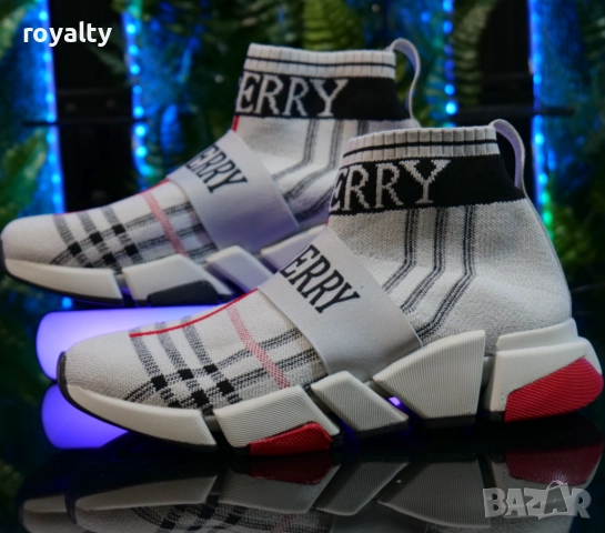 Унисекс Маратонки Burberry Цвят Бежаво