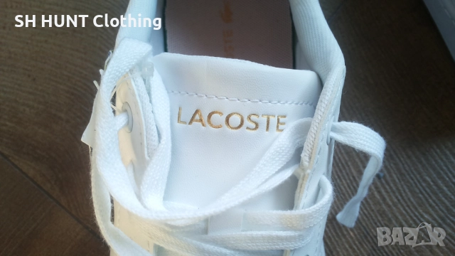 LACOSTE White Leather Shoes Размер EUR 39 / UK 5,5 обувки естествена кожа 327-14-S, снимка 16 - Маратонки - 52639312