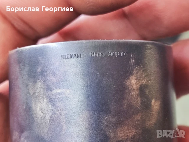 Стар посребрен комплект , снимка 6 - Антикварни и старинни предмети - 51168772