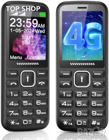 Нов Мобилен телефон с големи бутони за възрастни Отключен SOS бутон