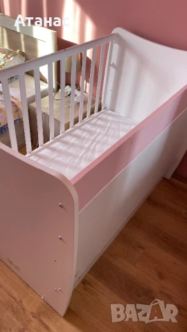 БЕБЕШКО ЛЕГЛО LORELLI MATRIX 60/120 СМ БЯЛО ORCHID PINK