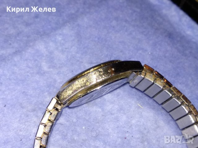 VISITRON WATER RESISTANT QUARTZ JAPAN MOVT. ПОЗЛАТЕН ЯПОНСКИ МАРКОВ ДАМСКИ ЧАСОВНИК - ГРИВНА 36501, снимка 6 - Дамски - 39895493