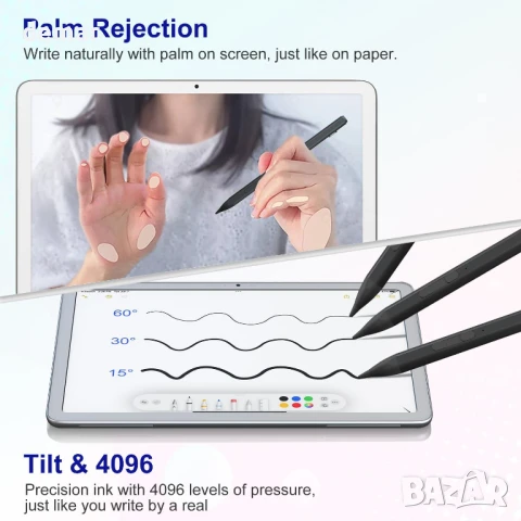 Стилус USI 2.0 за Amazon Fire Max 11, Chromebook-Lenovo/Google/Acer/Amazon/HP, снимка 5 - Друга електроника - 50686614