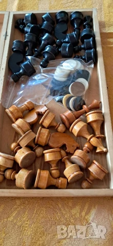 Стара табла с шах, снимка 11 - Антикварни и старинни предмети - 50928949