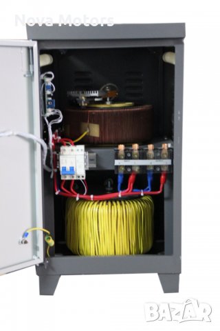 ТРИФАЗЕН Автоматичен Стабилизатор На Ток 20KW BULPOWER С LED ДИСПЛЕЙ, снимка 2 - Генератори - 39419811