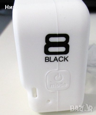 Бял силиконов калъф за GoPro Hero 8 Black + обезопасителна лента, снимка 3 - Чанти, стативи, аксесоари - 34791672