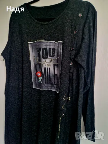 Голям размер рокля, снимка 3 - Рокли - 48642906