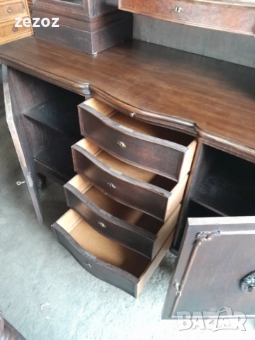 Бюфет антикварен-Чипъндейл №82, снимка 5 - Бюфети - 52193730