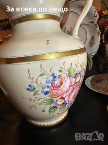 C. Tielsch and Company (C.T.) cobalt mark, Waldenburg – Altwasser, Germany (Poland). 1870 Код P1729, снимка 7 - Вази - 52970127