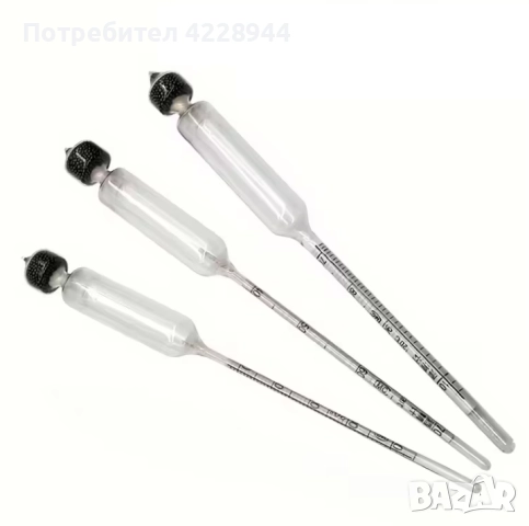 Комплект уреди за мерене на ракия (спиртомери) 3 бр. – 0–40°, 40–70°, 70–100°, в дървена кутия, снимка 4 - Други - 51997173