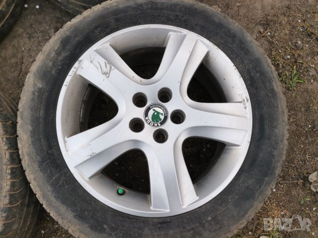 Оригинални Лети Джанти Шкода Октавия 2003г  16 цола, снимка 6 - Гуми и джанти - 26034387