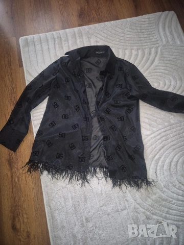 D&G риза с естествени пера M/L