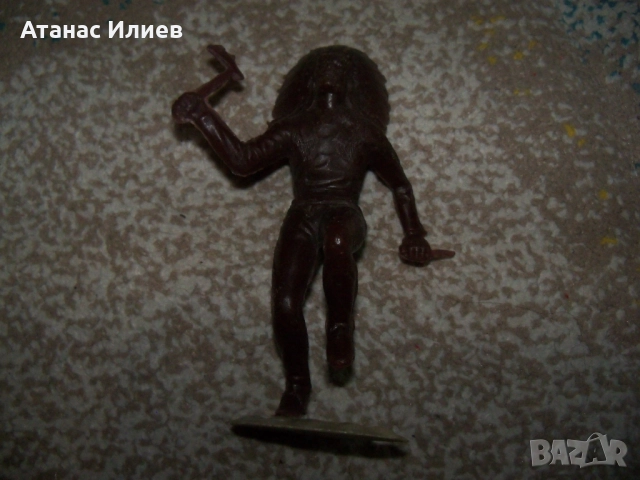Голям пластмасов войник, индианец соц играчка, снимка 2 - Фигурки - 51961991