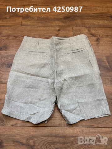 Мъжки ленени бермуди, снимка 2 - Къси панталони - 52121247