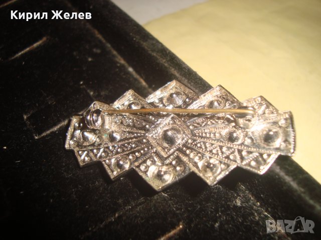 СТАРА СКЪПОЦЕННА АРТ ДЕКО БРОШКА 20362, снимка 6 - Антикварни и старинни предмети - 33362637