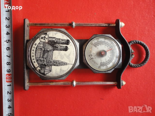 Немски старинен термометър 2, снимка 2 - Антикварни и старинни предмети - 43524351