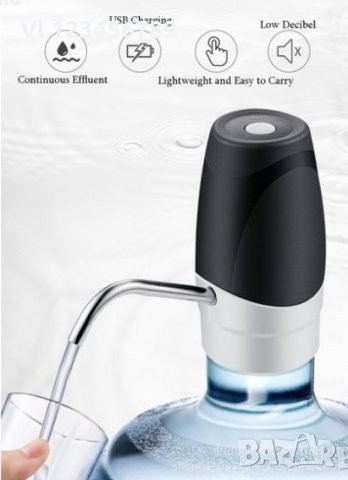 Електрически диспенсър - помпа за вода с USB + ак. батерия, снимка 2 - Други - 33425818