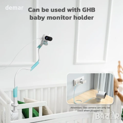 GHB Бебефон с камера и нощно виждане 2.8'' 720P HD 2000mAh, двупосочно аудио, снимка 9 - Бебефони - 50860118