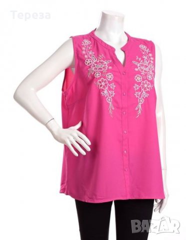 🆕 Риза с бродерия / XL, снимка 3 - Ризи - 26304575